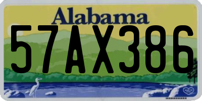 AL license plate 57AX386