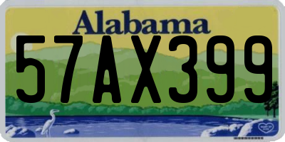 AL license plate 57AX399
