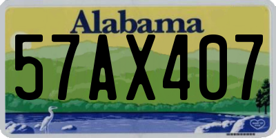 AL license plate 57AX407