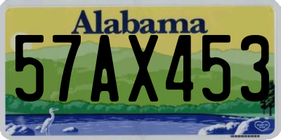 AL license plate 57AX453