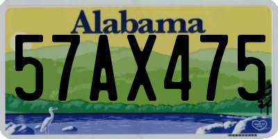 AL license plate 57AX475