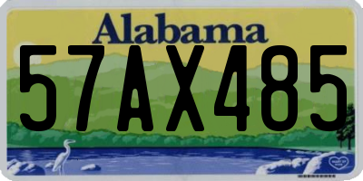 AL license plate 57AX485