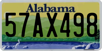 AL license plate 57AX498