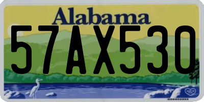 AL license plate 57AX530