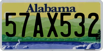 AL license plate 57AX532