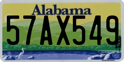 AL license plate 57AX549
