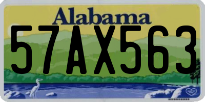AL license plate 57AX563