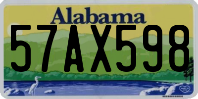 AL license plate 57AX598