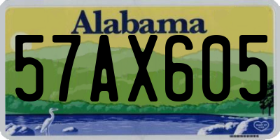 AL license plate 57AX605