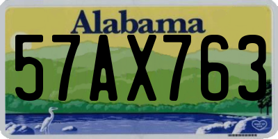 AL license plate 57AX763