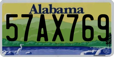 AL license plate 57AX769