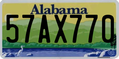 AL license plate 57AX770