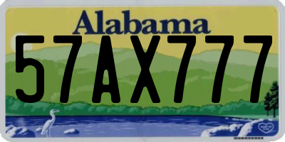 AL license plate 57AX777