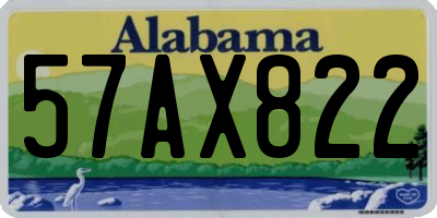 AL license plate 57AX822