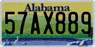 AL license plate 57AX889