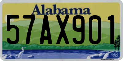 AL license plate 57AX901