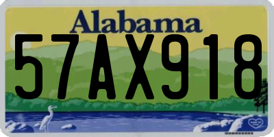 AL license plate 57AX918