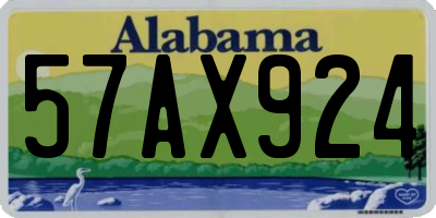 AL license plate 57AX924