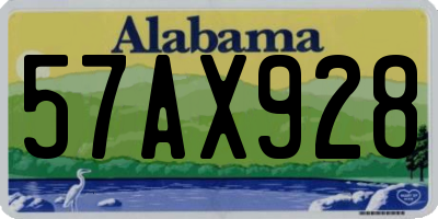 AL license plate 57AX928