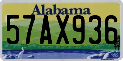 AL license plate 57AX936