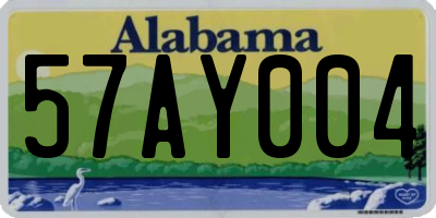 AL license plate 57AY004