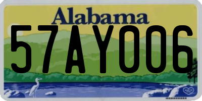 AL license plate 57AY006