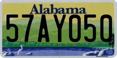 AL license plate 57AY050