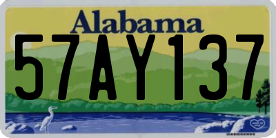 AL license plate 57AY137
