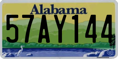 AL license plate 57AY144