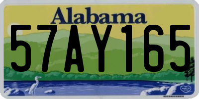 AL license plate 57AY165