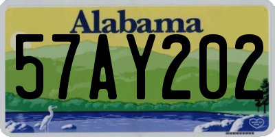 AL license plate 57AY202