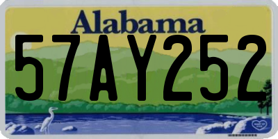 AL license plate 57AY252