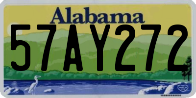 AL license plate 57AY272
