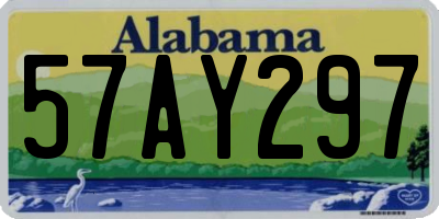 AL license plate 57AY297
