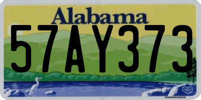 AL license plate 57AY373