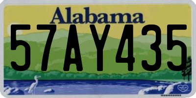 AL license plate 57AY435