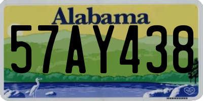 AL license plate 57AY438
