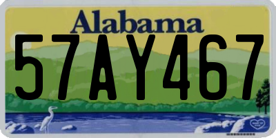 AL license plate 57AY467