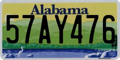AL license plate 57AY476