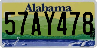 AL license plate 57AY478