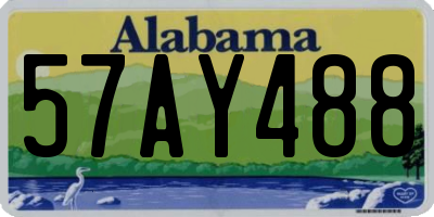 AL license plate 57AY488