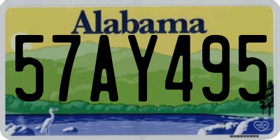 AL license plate 57AY495