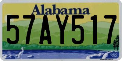 AL license plate 57AY517