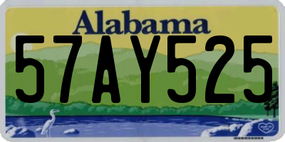 AL license plate 57AY525