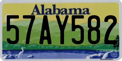 AL license plate 57AY582