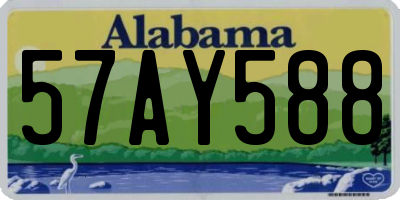 AL license plate 57AY588