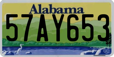 AL license plate 57AY653