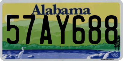 AL license plate 57AY688