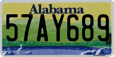 AL license plate 57AY689