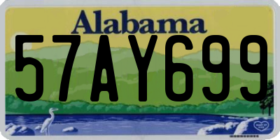AL license plate 57AY699